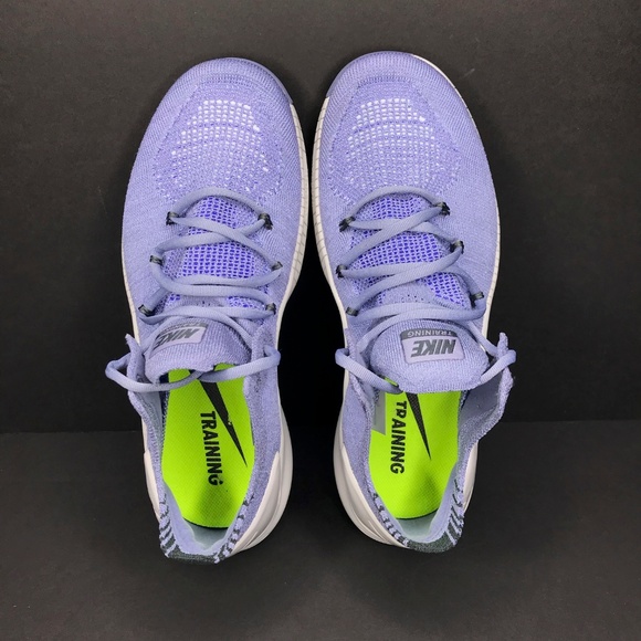 NEW Nike Free Training Flyknit 3 Purple Grey - Picture 5 of 7